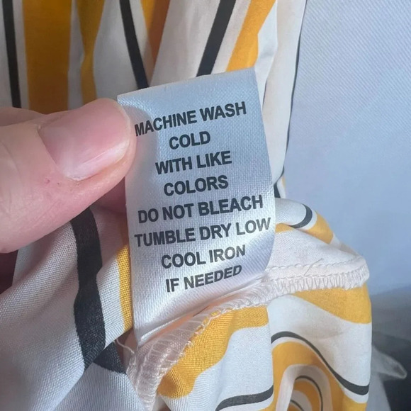 Ellen‎ Weaver NWT Spaghetti Strap Wide Leg Boho Striped Jumpsuit Size Small - Picture 10 of 12